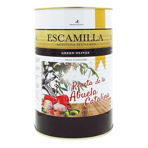 Aceituna verdial Escamilla deshuesada Receta de la Abuela lata 2.5 kg - embridge.mx