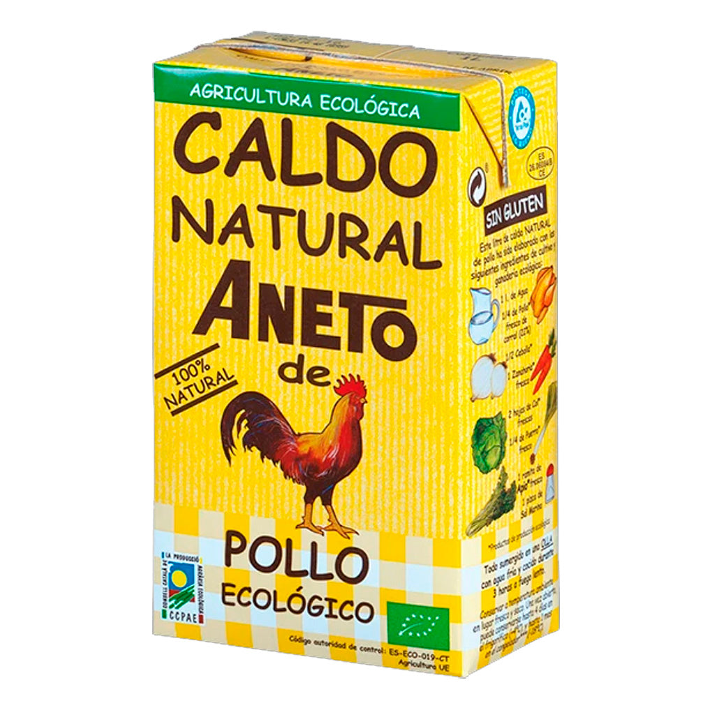 Caldo Ecologico Aneto de pollo 1000 ml - embridge.mx