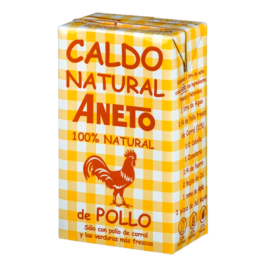 Caldo Natural Aneto de pollo 1000 ml - embridge.mx