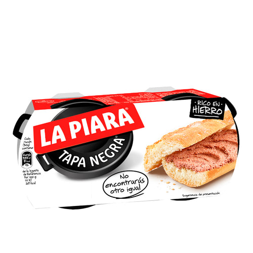 Pate La Piara de higado de cerdo Tapa Negra, pack 2, 184 g - embridge.mx